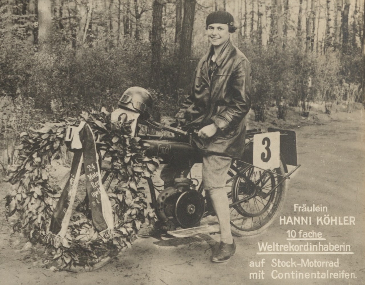 A vintage black and white photograph of Hanni Köhler 