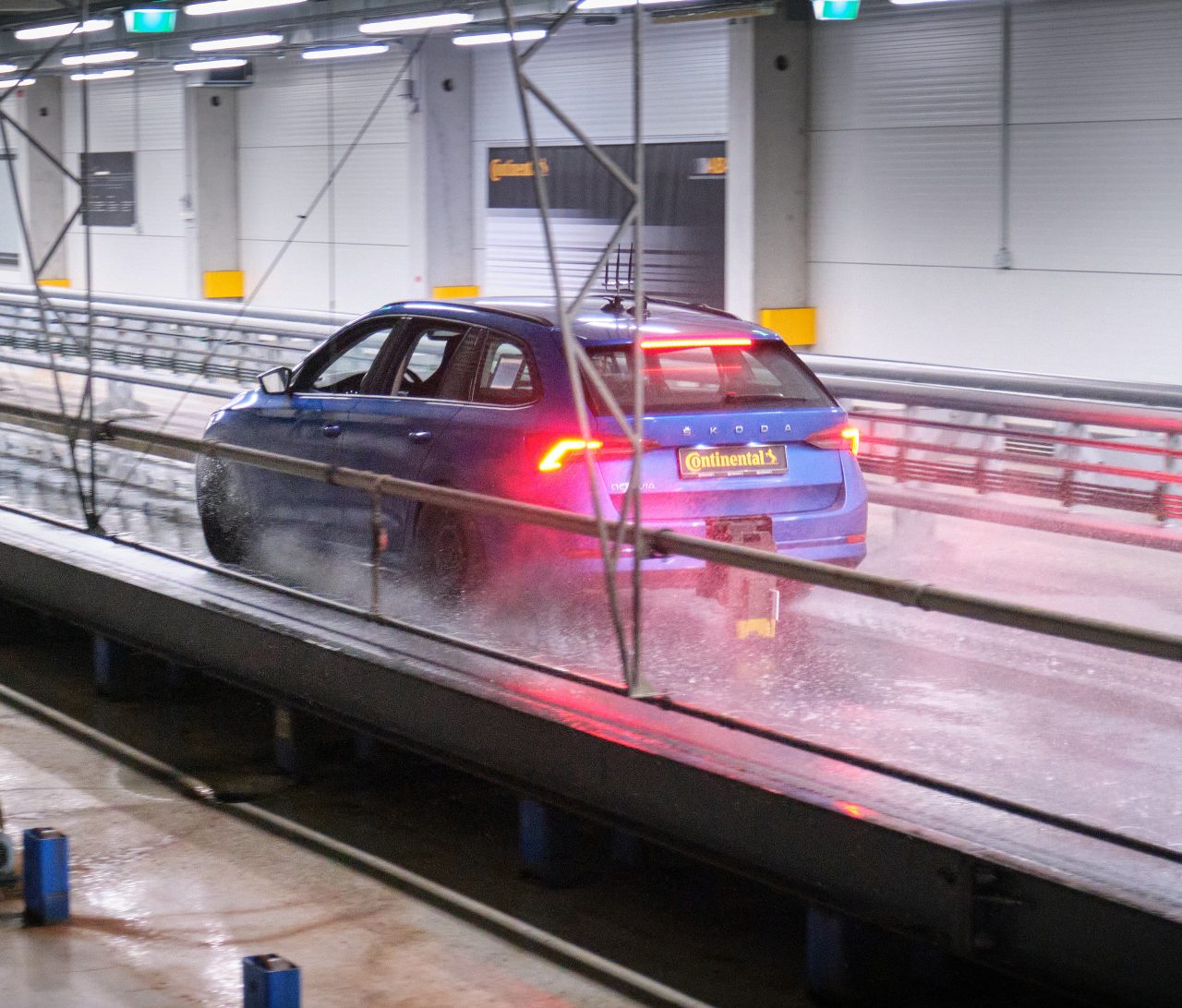 Car during Automated Indoor Braking Analyser