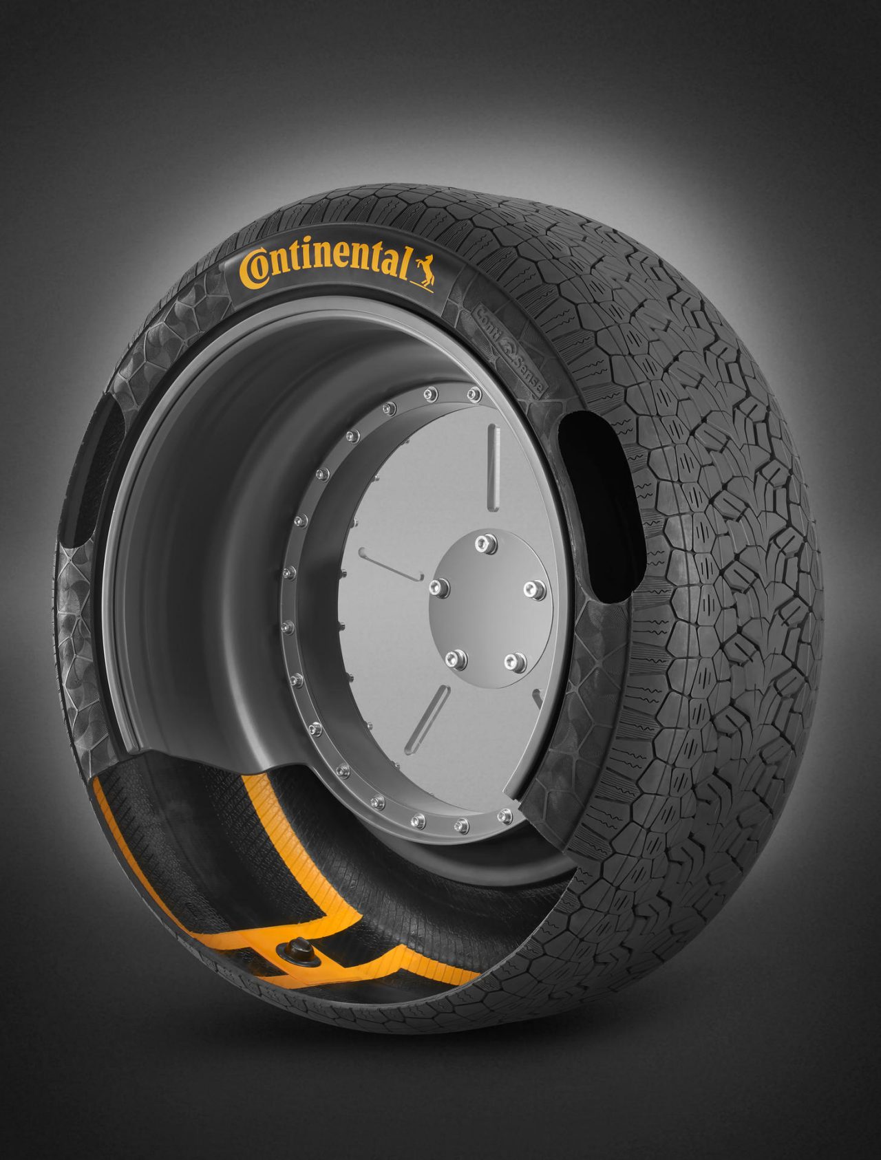 A tire with ContiSense technology