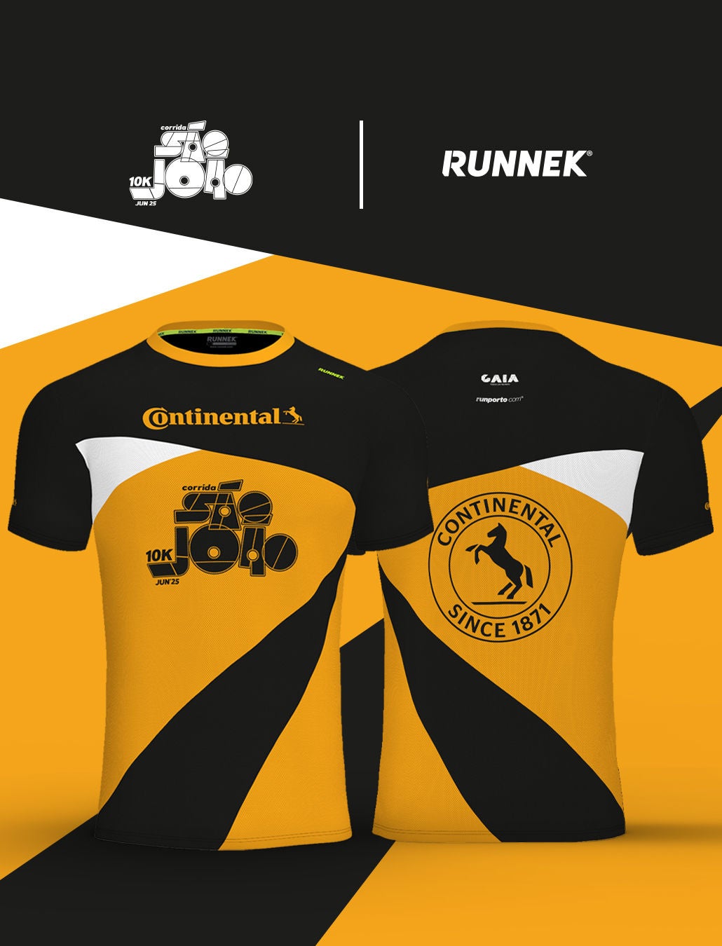 Camisola Oficial Continental Corrida São João 2025