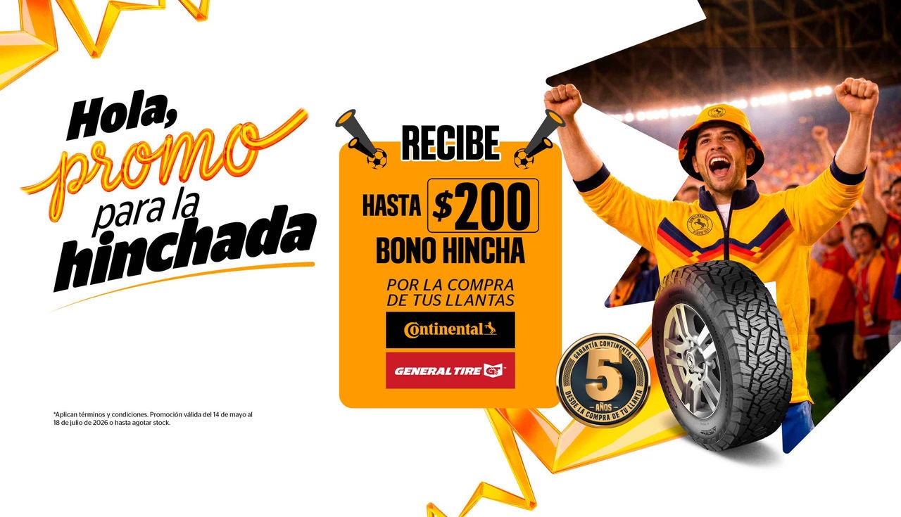 (Banner Home Promocion Hola Promo para la Hinchada - Continental Tire Ecuador 2026)