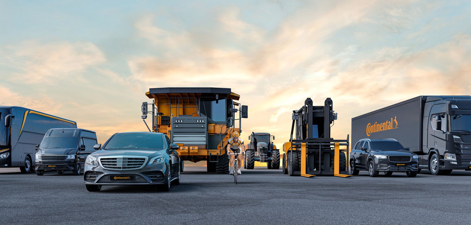 Continental offers tires for a wide range of vehicle types.
