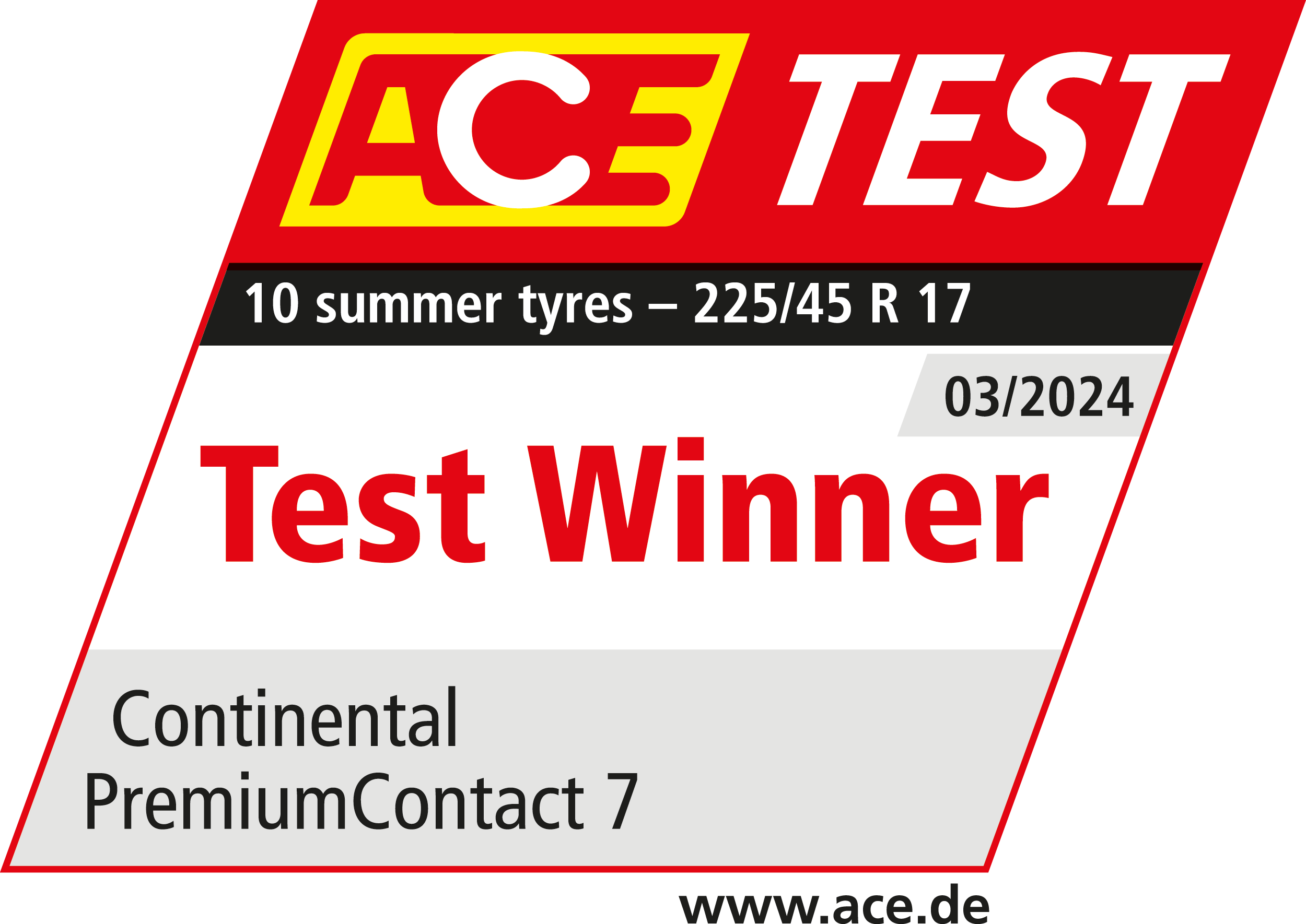 Continental PremiumContact 7 - ACE Test winner