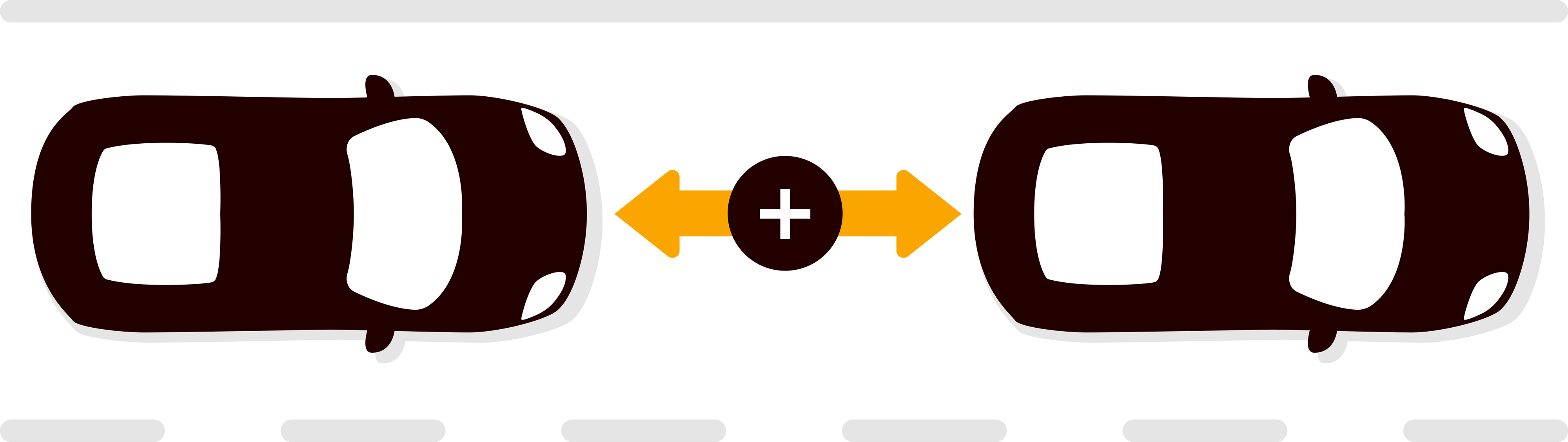 Car distance illustration