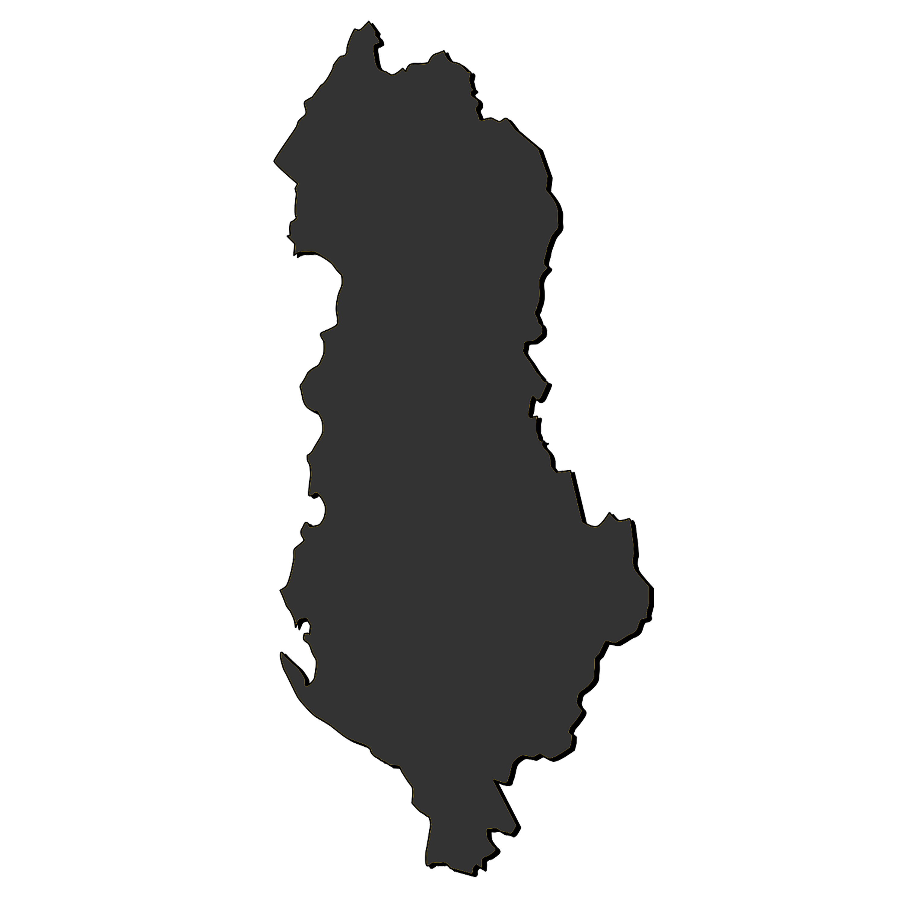 Map of Albania