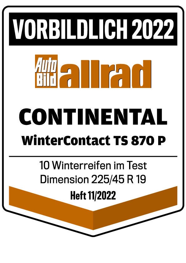 Auto Bild allrad Testergebnis WinterContact TS 870 P