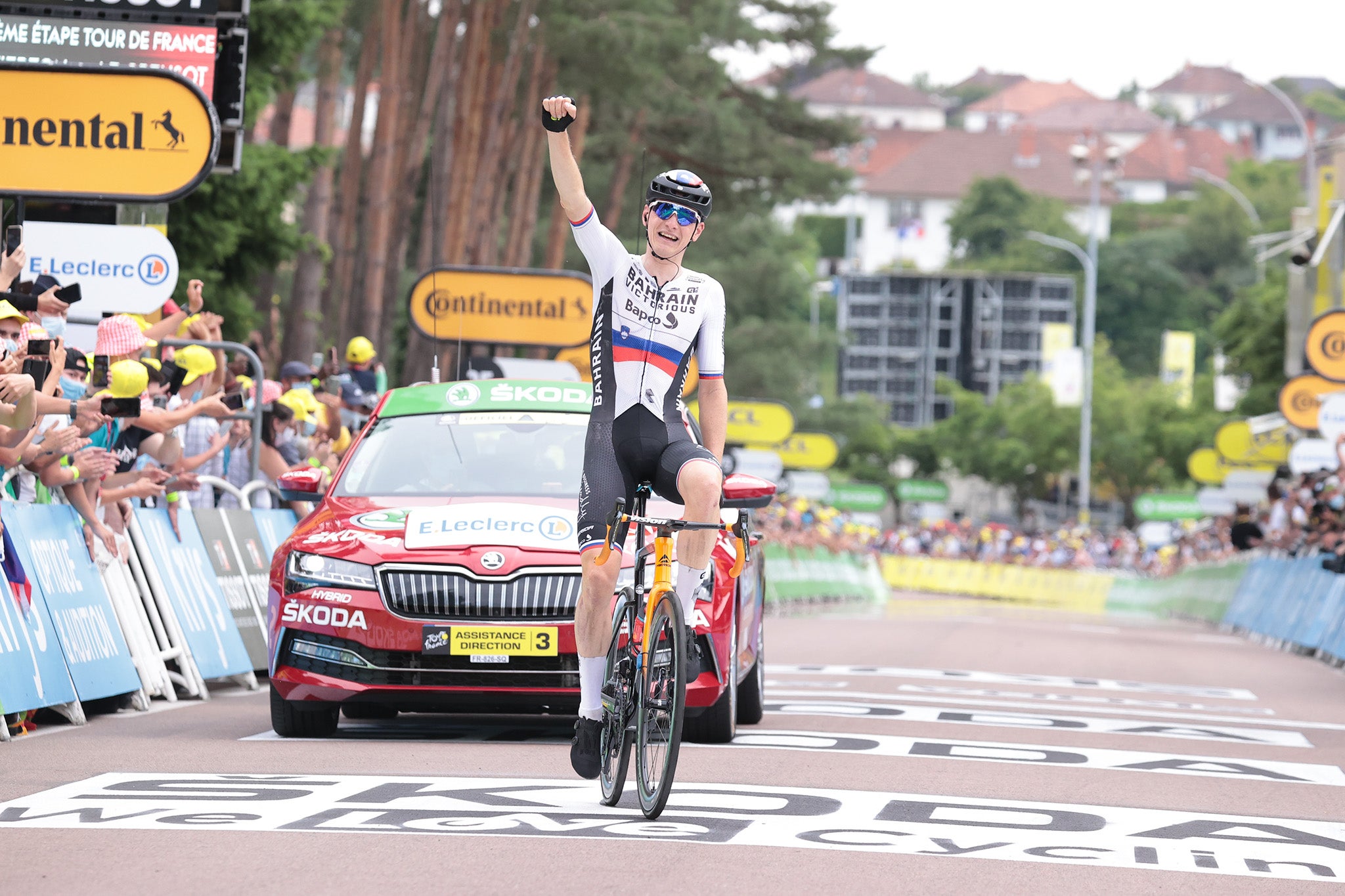 02/07/2021 – Tour de France 2021 – Etape 7 – Vierzon / Le Creusot (249,1 km) - Matej Mohoric (Vainqueur de l'etape)