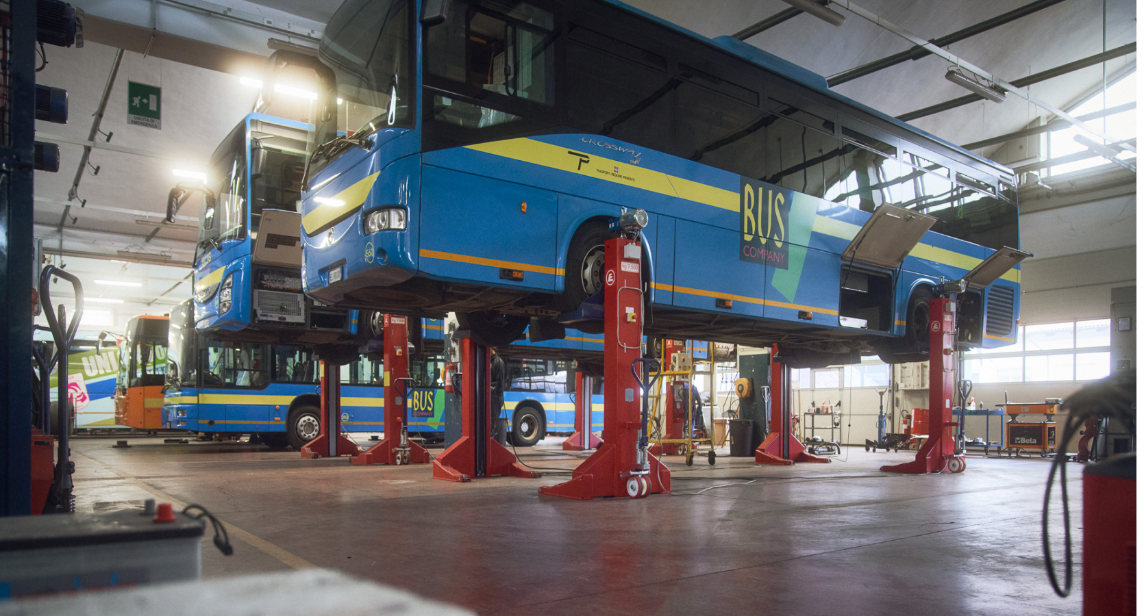 Bus garage