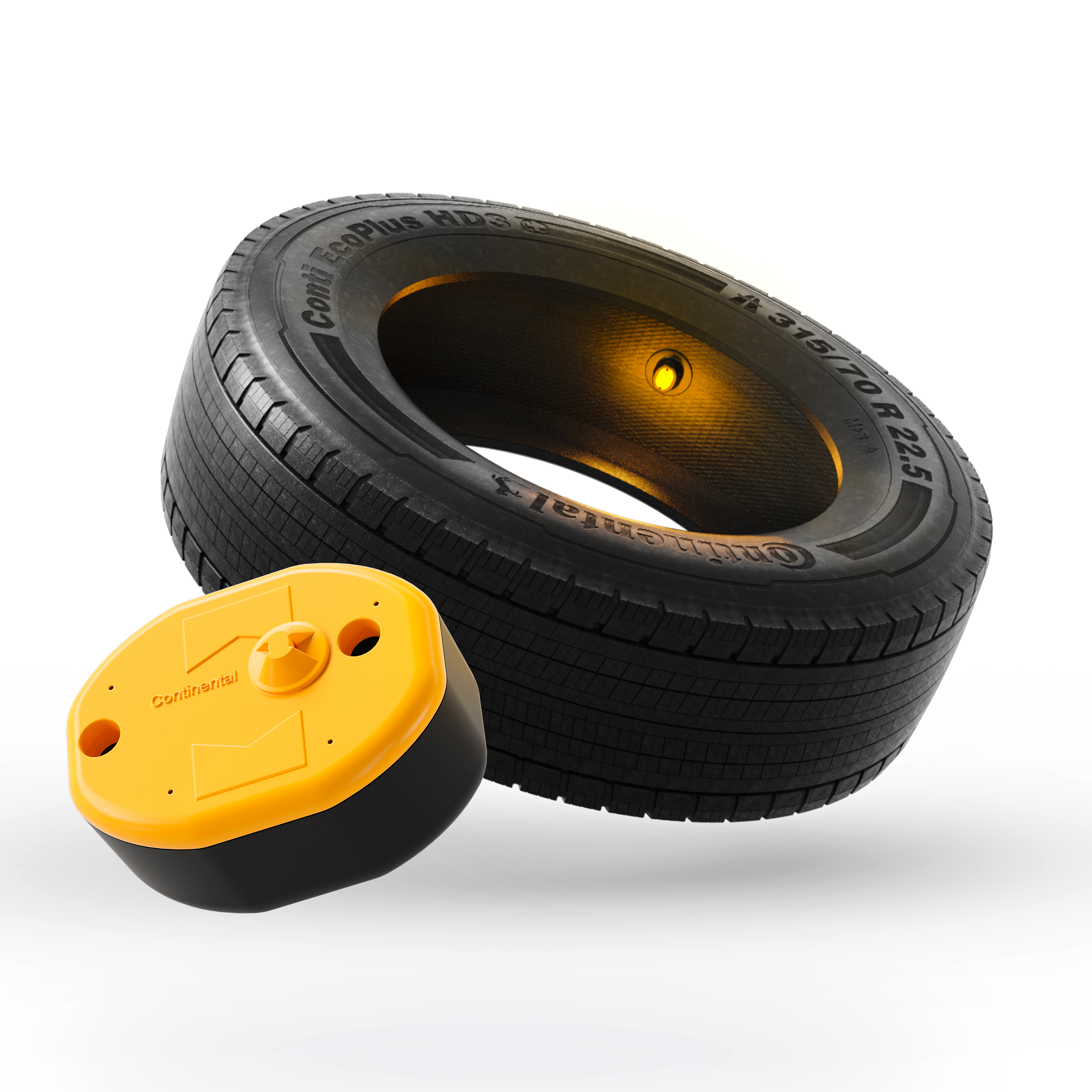 In addition to tire inflation pressure, our advanced sensor technology can also record tire mileage.