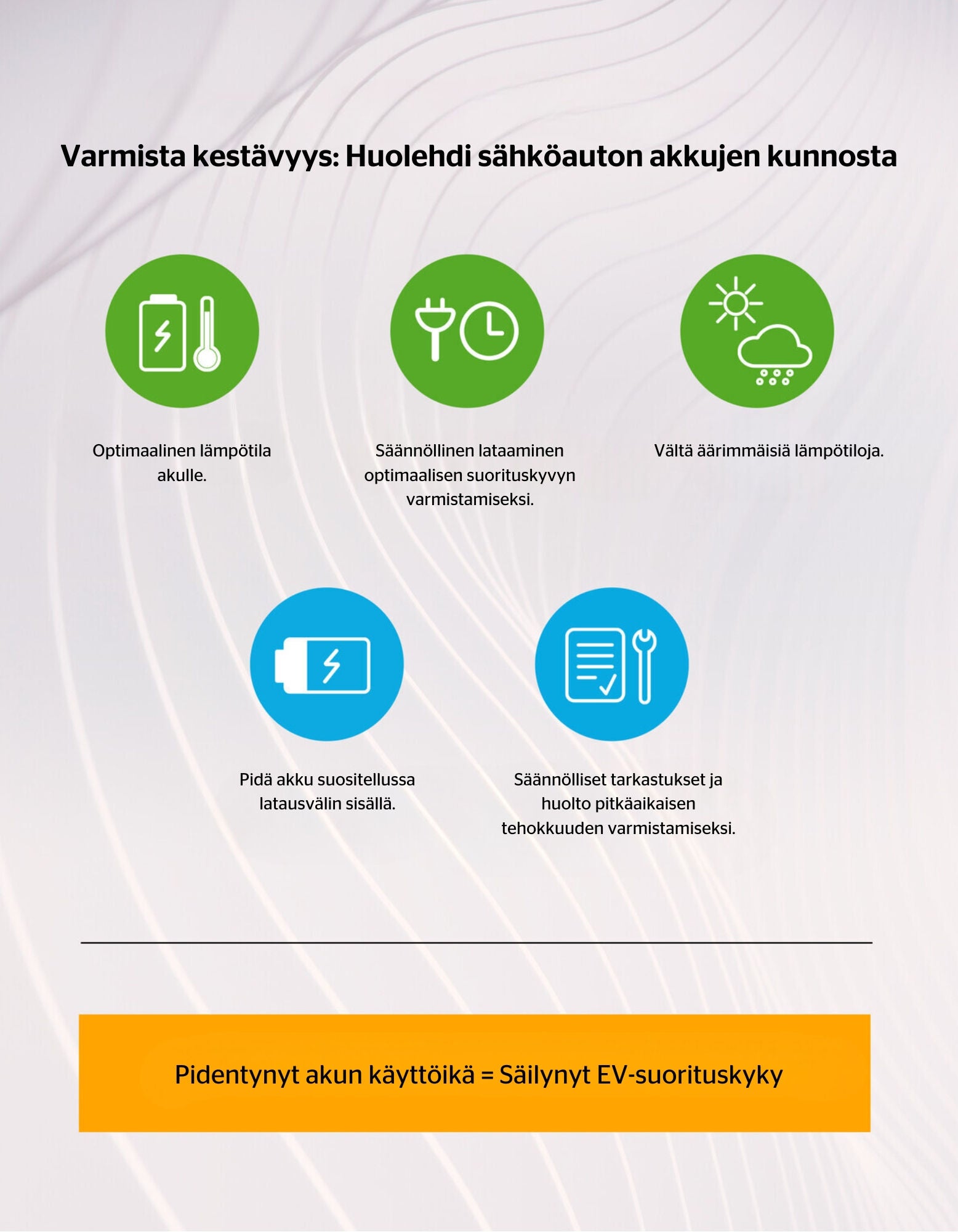 Säkerställa långvarighet: Skötsel av EV-batterierna (210 x 270 mm) - 2 EV Battery tips