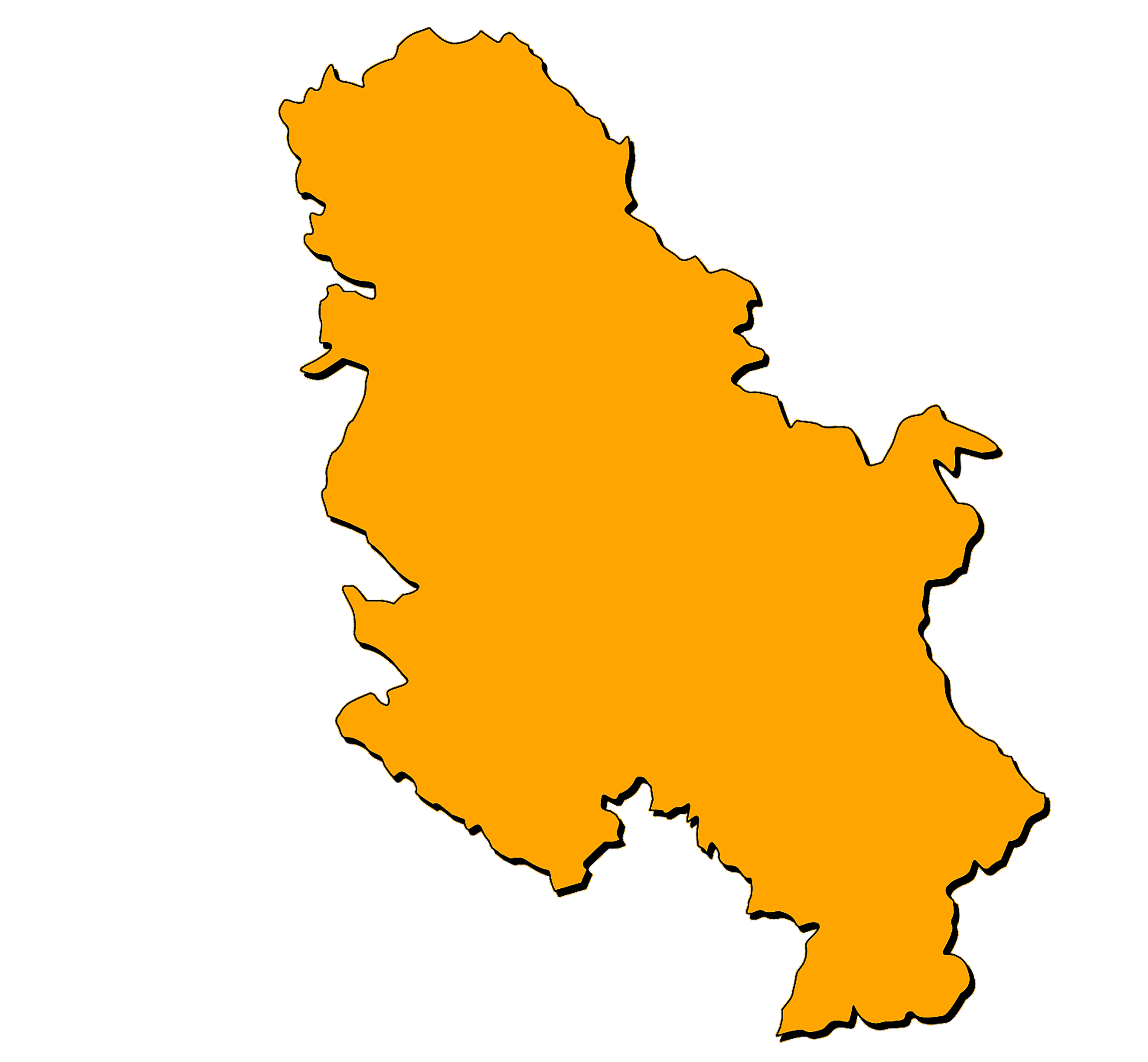 Map of Serbia