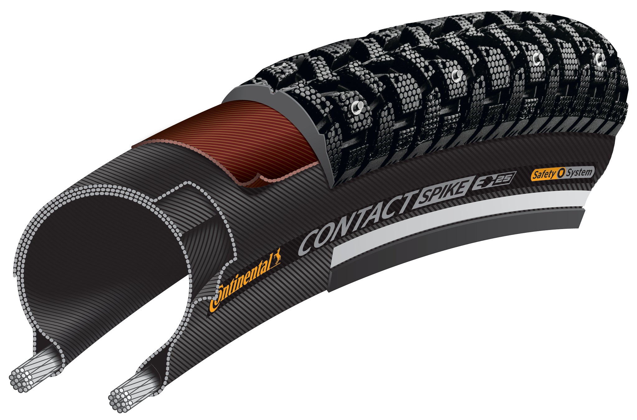 CONTACT Spike cross section - side view.