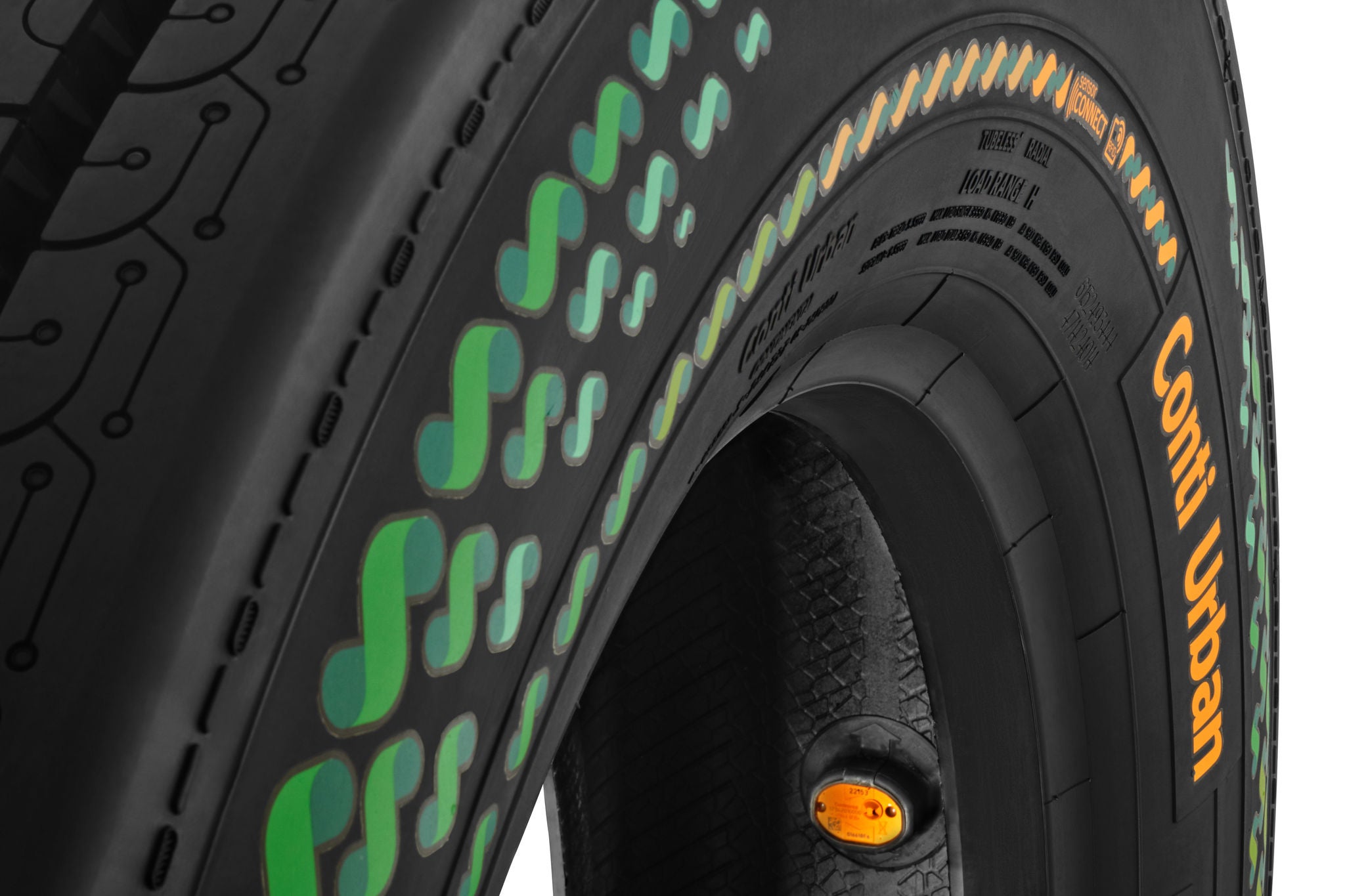 Detail view of a ContiUrban tire
