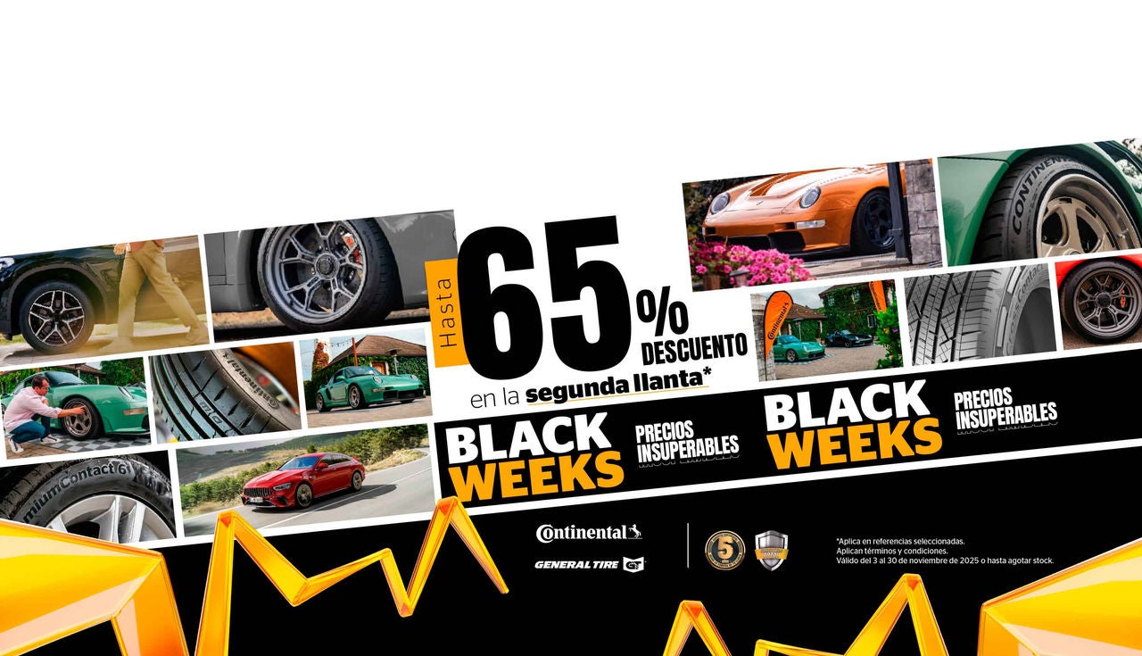 (Banner Promoción Black Friday Continental 2025 Ecuador - Black Weeks)
