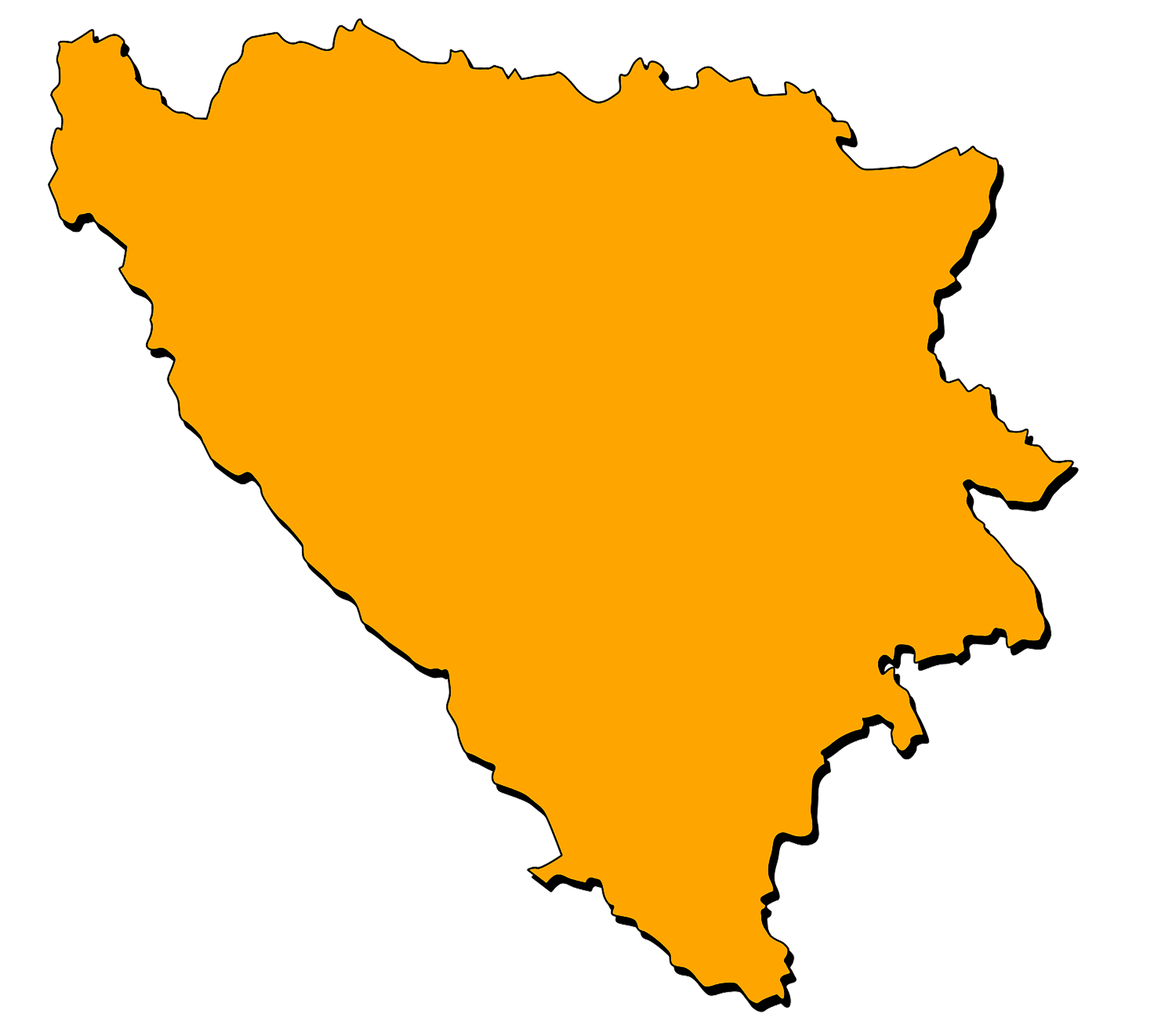 Map of Bosnia