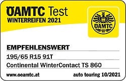 ÖAMTC Winterreifentest 2021