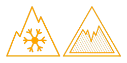 Eu etikett - Piktogram for snø- og isgrep