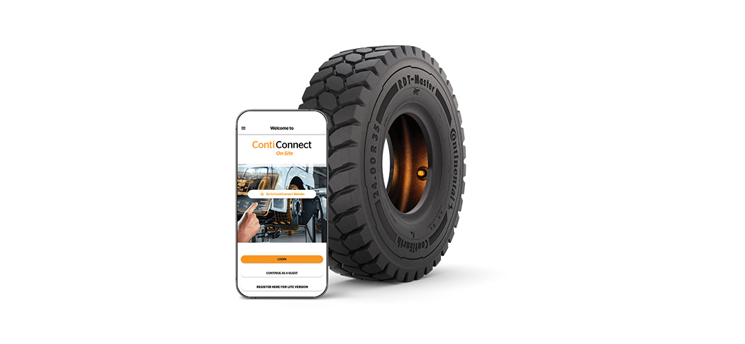 ContiConnect App with Sensor in Tire