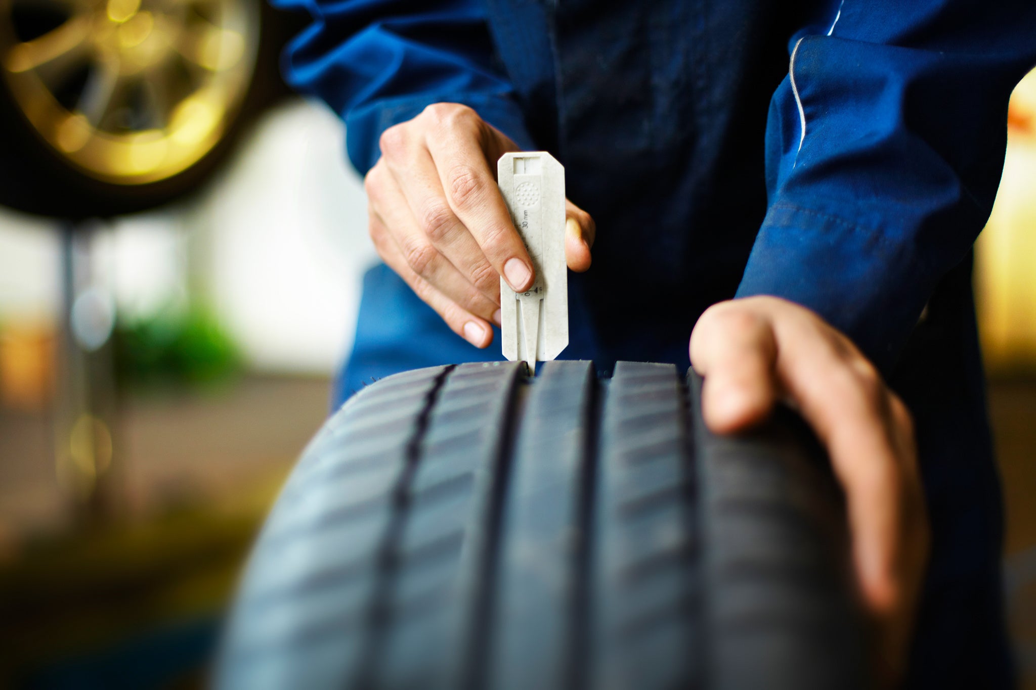 tire with different tread depths