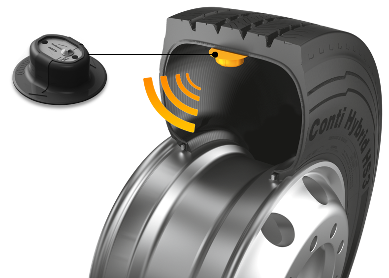 Intelligent tire with embedded sensor