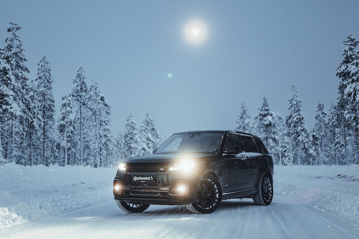 Brabus 600 Range Rover im Schnee beim Winter High Performance Event 2024 in Lappland | Continental