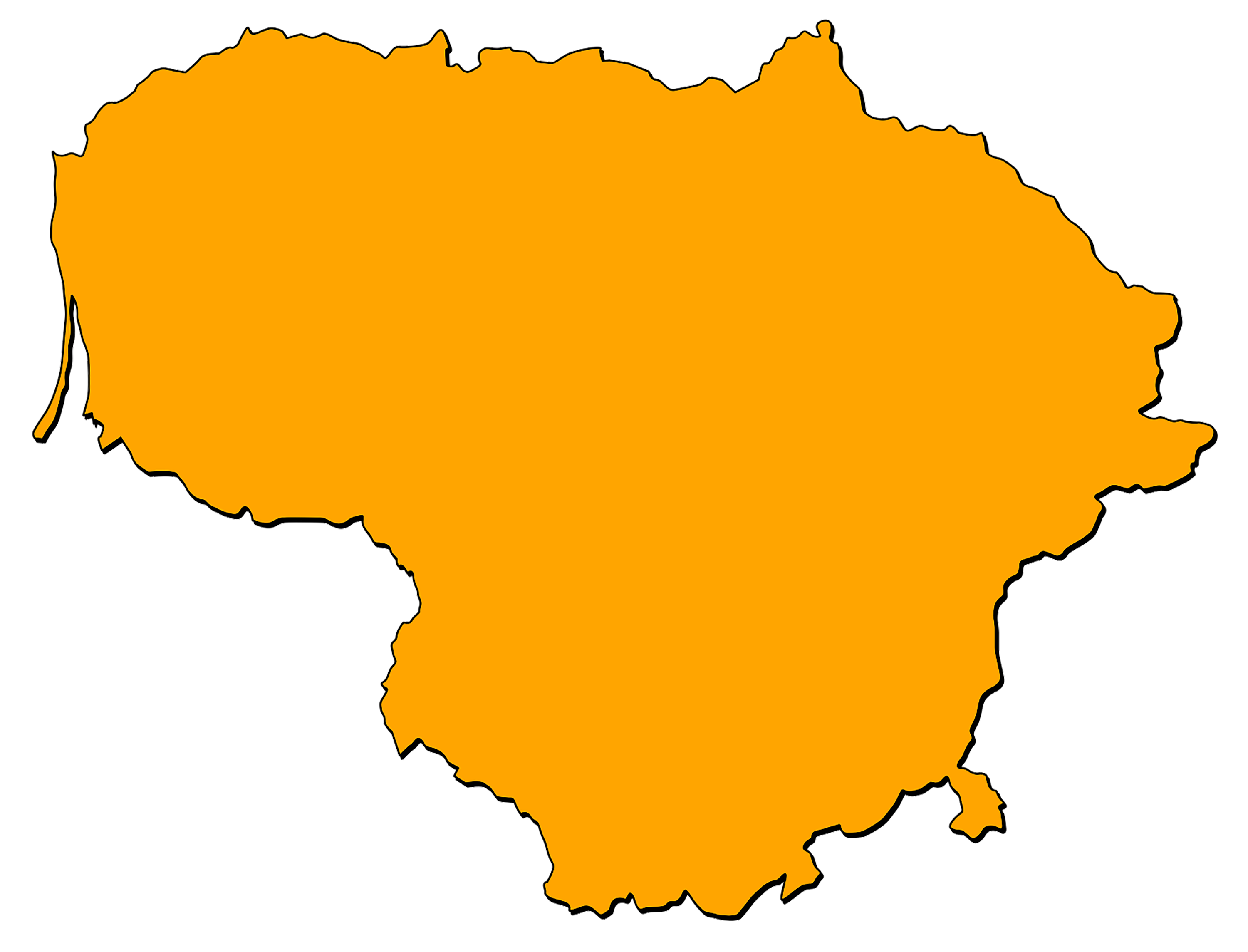 Map of Lithuania