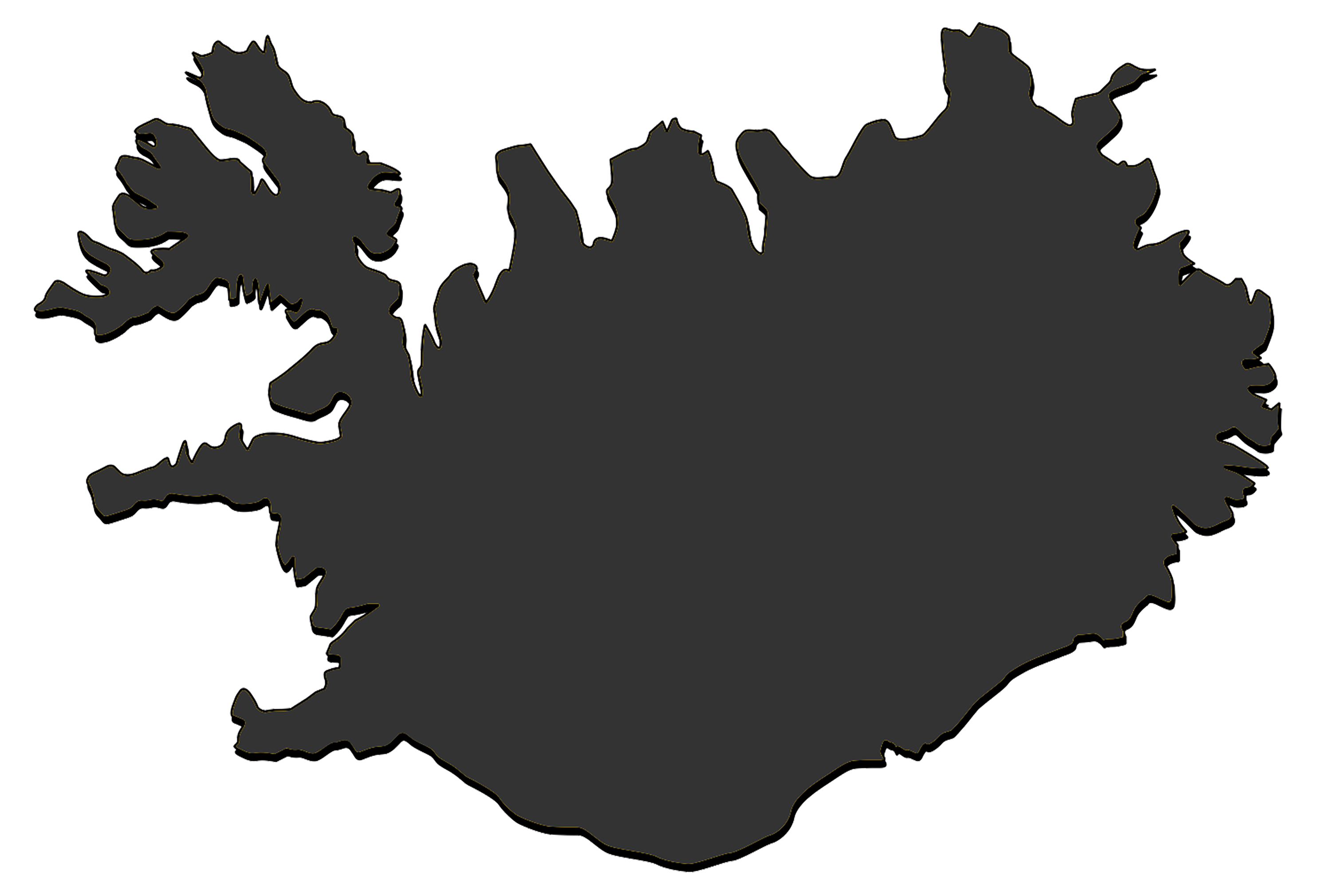 Map of Iceland