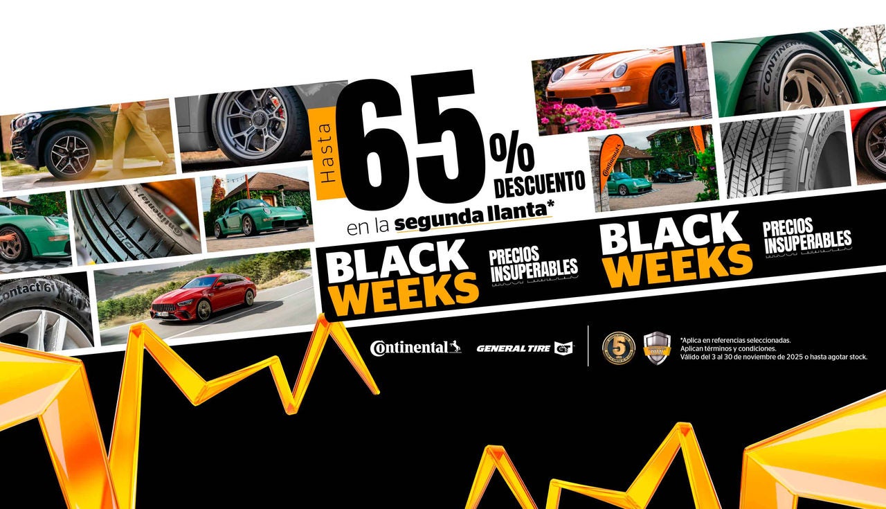 (Banner Promoción Black Friday Continental Ecuador 2025 - Black Weeks)