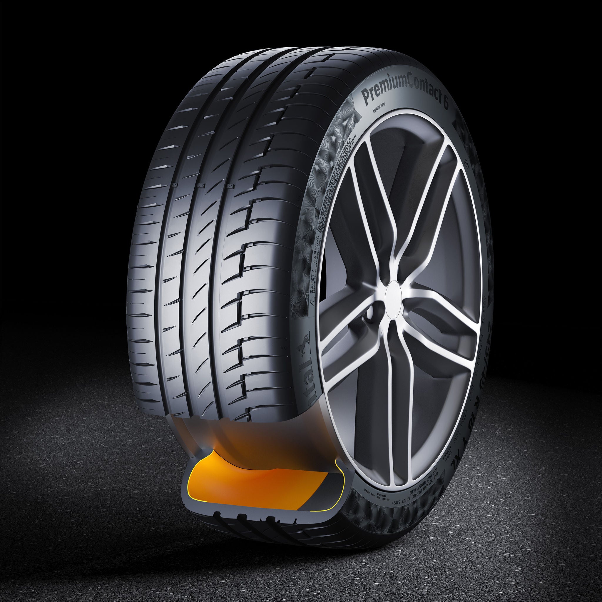 Self Supporting Runflat technology in a tire