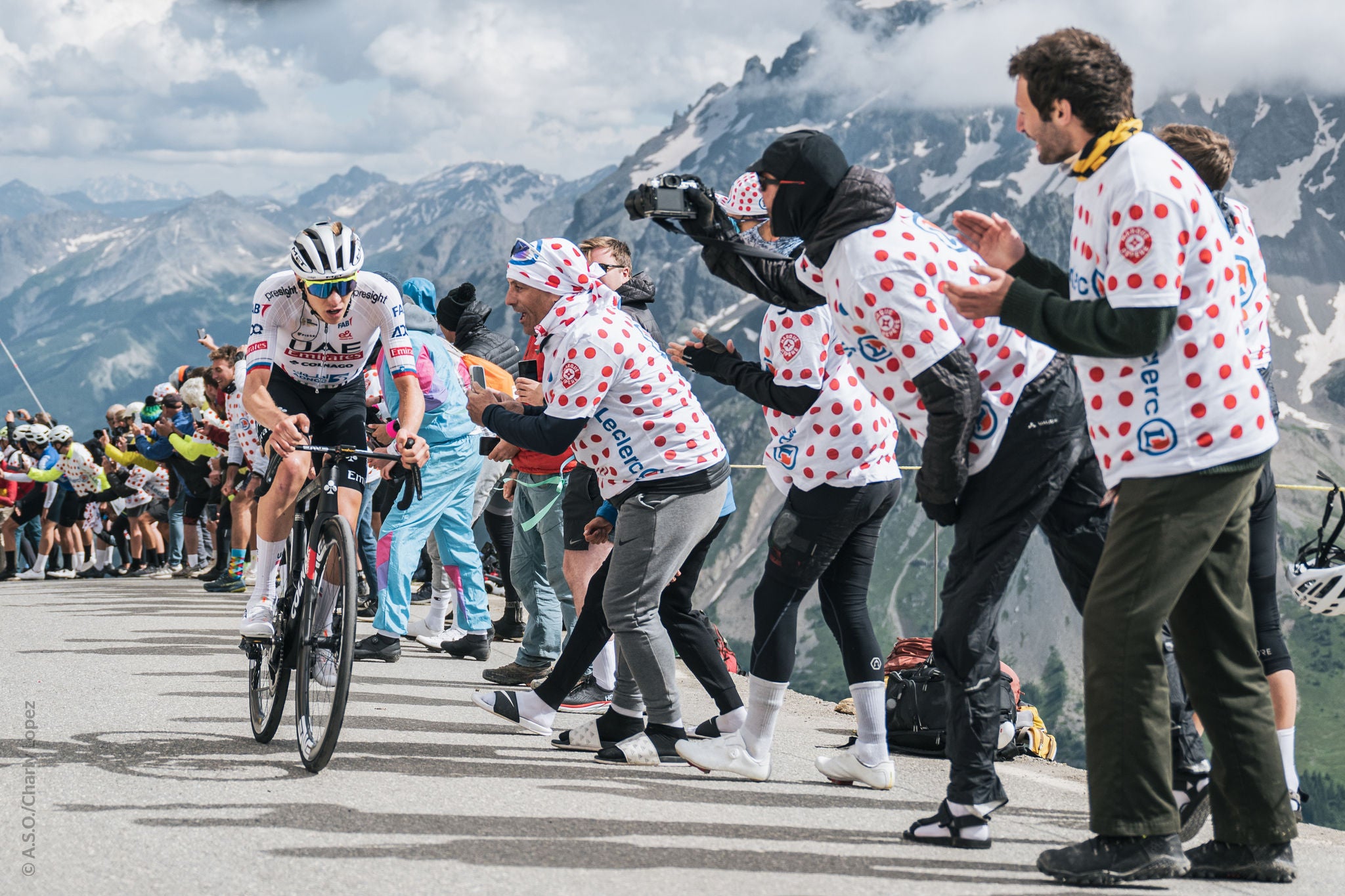 02/07/2024 - Tour de France 2024 - Étape 4 - Pinerolo / Valloire (139,6 km) - POGACAR Tadej (UAE TEAM EMIRATES) - Col du Galibier