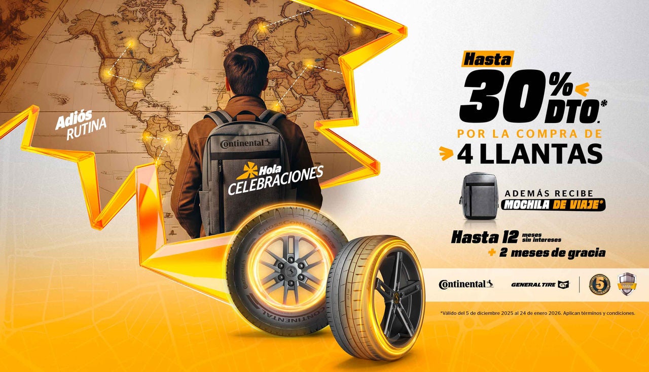 (banner Promoción llantas Continental Ecuador - Hola Aventuras)