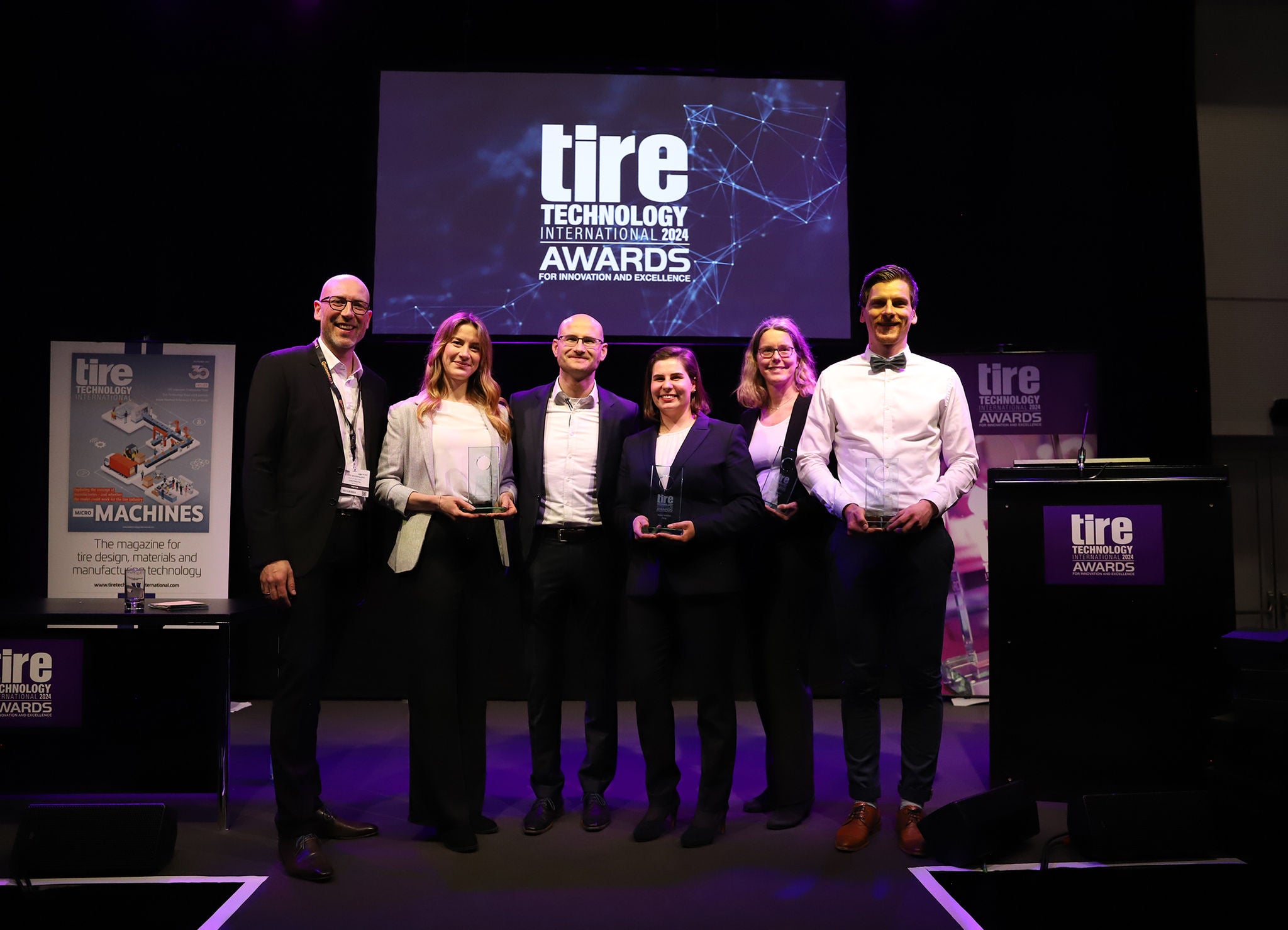 „Die Awards würdigen eine grossartige Teamleistung“, sagte Edwin Goudswaard (links) zu seinen Kollegen und Kolleginnen: Kristina Kumme, Thomas Wanka, Nadine Aschenbrenner, Carina Brüggemann und Tobias Rahn.