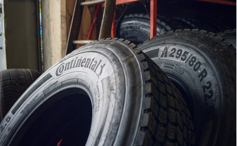 Tires stored