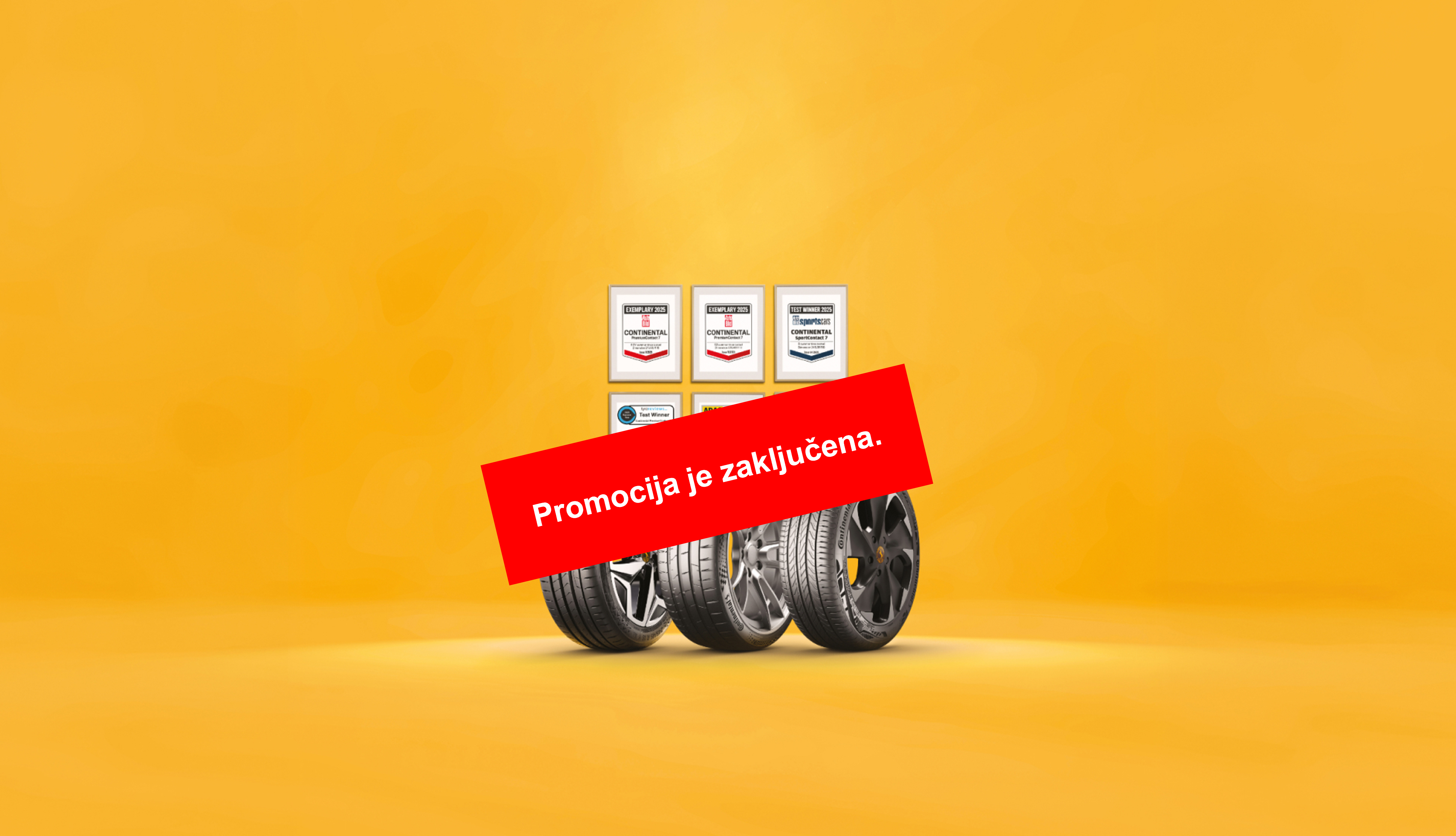 Continental promocija pnevmatik - kupite komplet pnevmatik in prejmite darilni bon