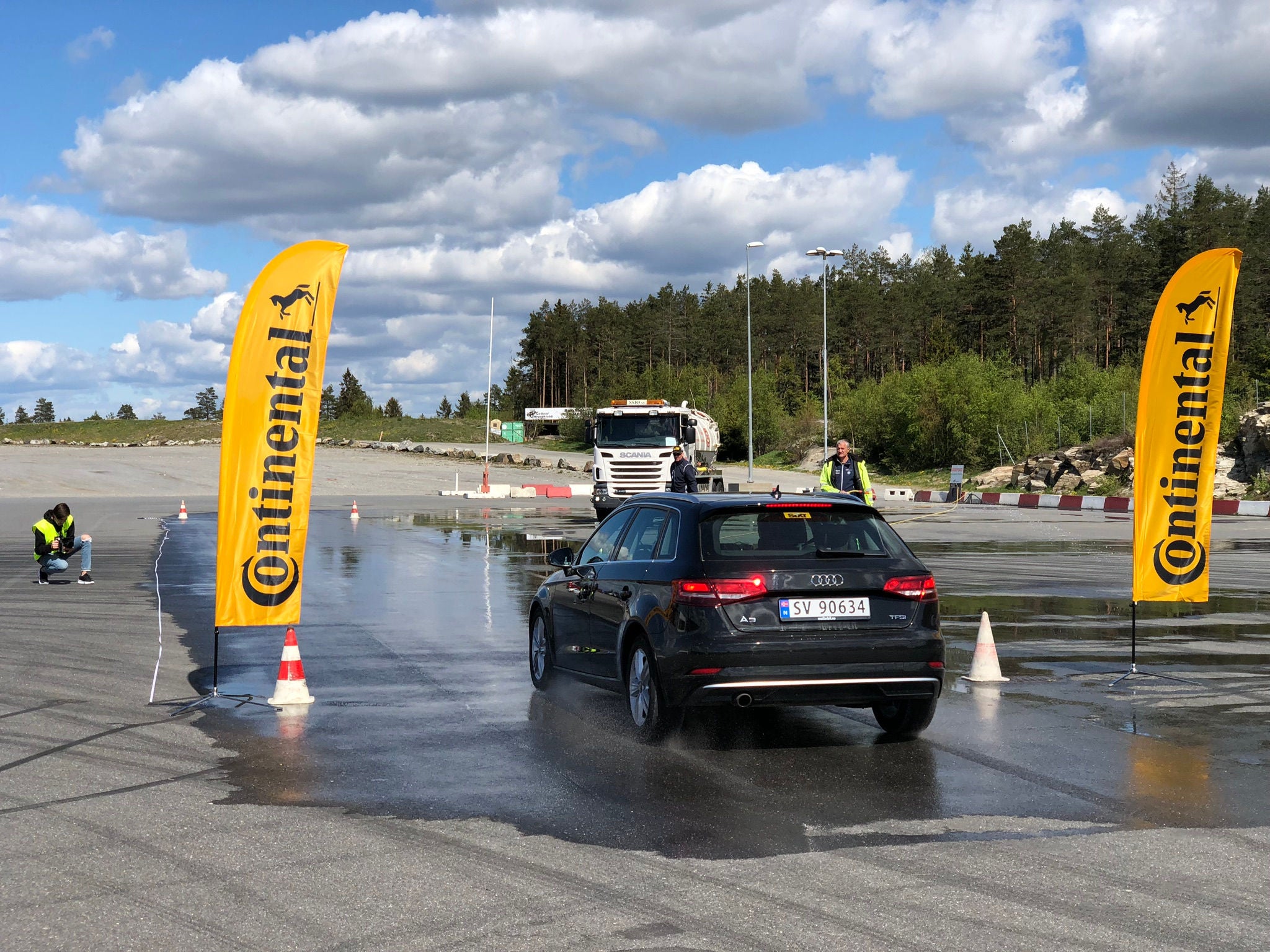 Bremsetester på Rudskogen 