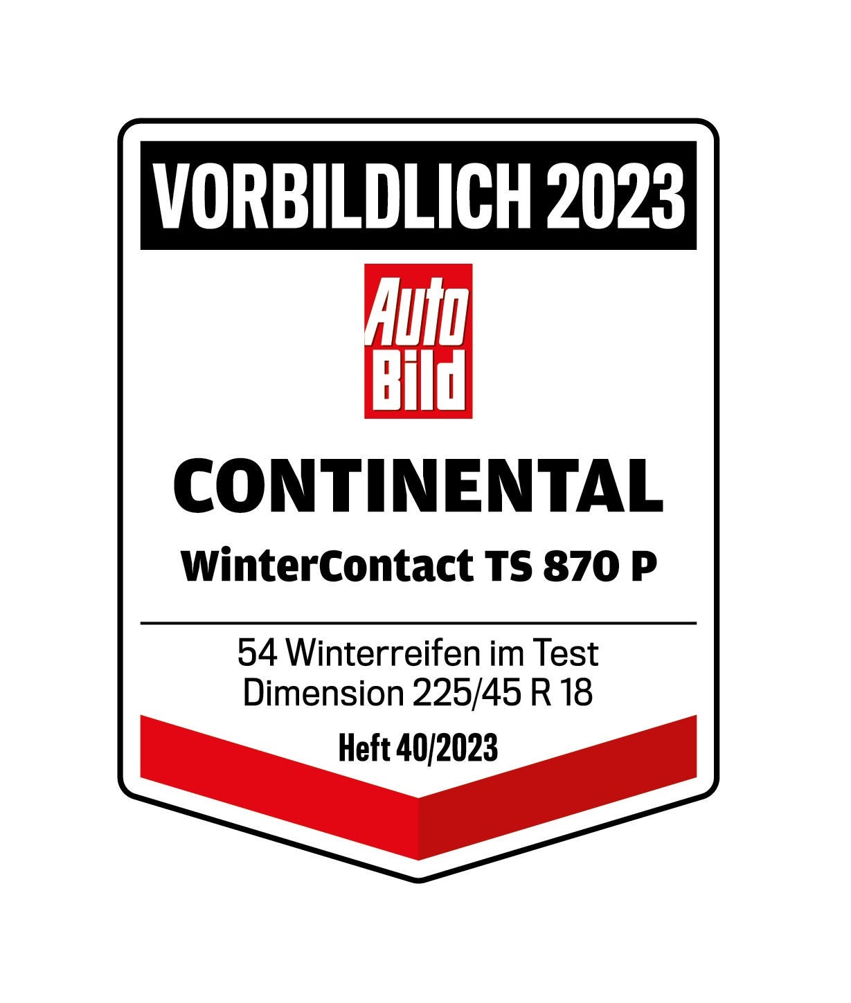 Auto Bild Winterreifen-Supertest 2023 Continental WinterContact TS 870 P