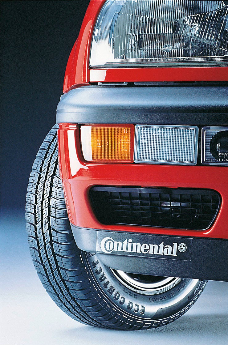 Continental introduced the ContiEcoContact in 1991 setting new standards in rolling resistance.