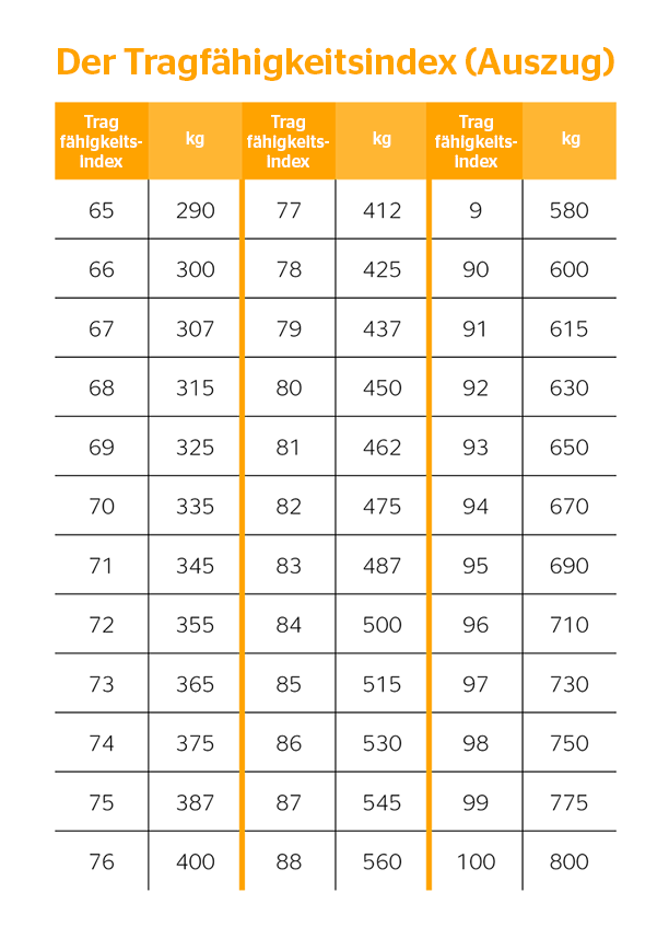 Tragfähigkeitsindex