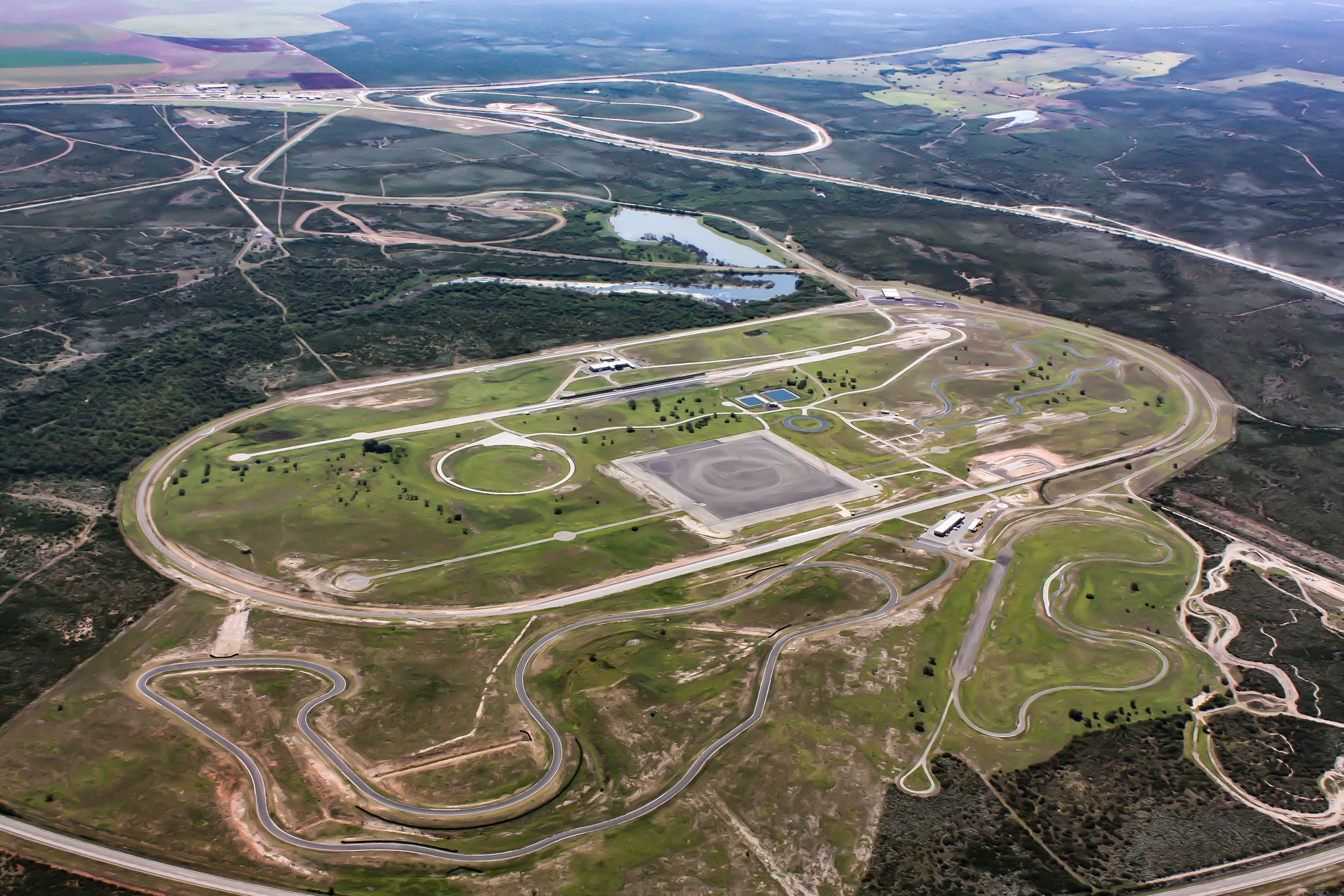 Aerial Sky View of Uvalde Proving Grounds in Texas