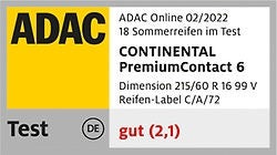 Continental PremiumContact 6 Test ADAC