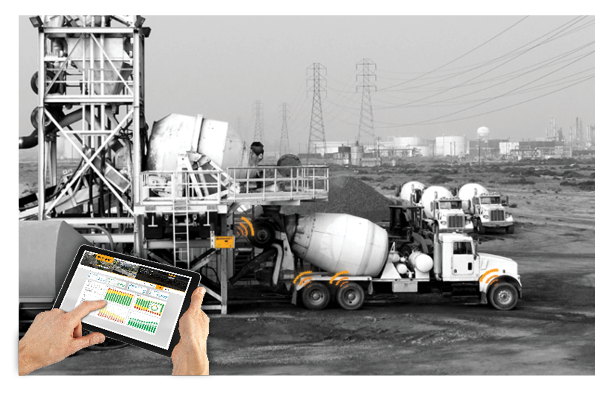 Diagram of ContiConnect™ Yard tire pressure monitoring system (TPMS) platform for commercial fleets