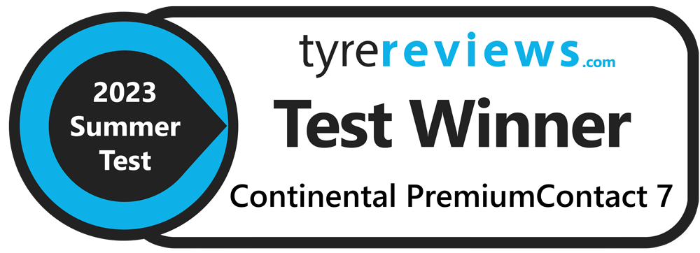 Testsiegel Tyre Reviews PremiumContact 7 2023
