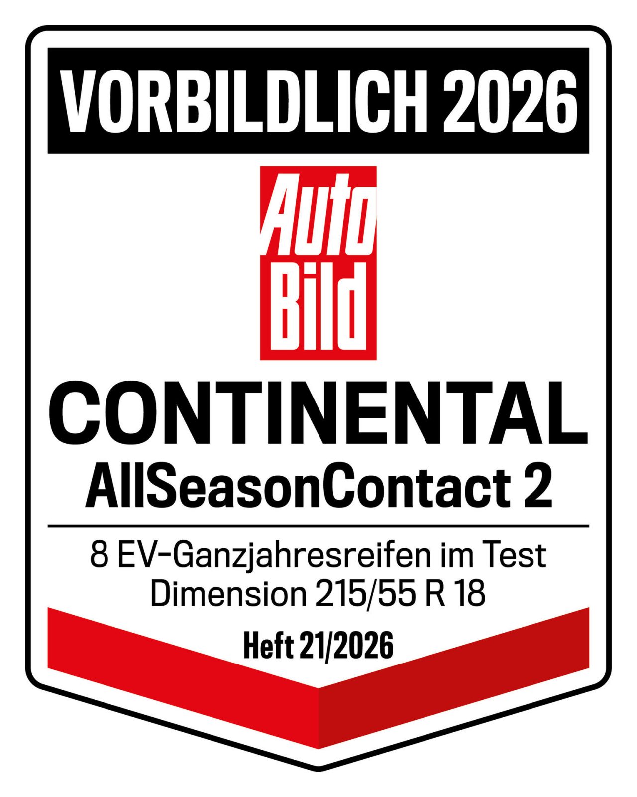 AUTO BILD 2026 Siegel