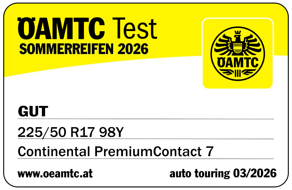 PremiumContact 7 ÖAMTC Testsiegel 2026