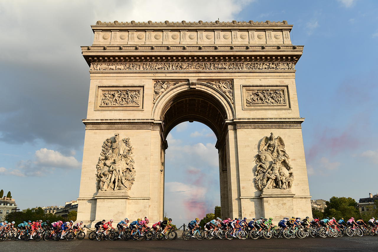 Arc de Triomphe Ziellinie der Tour de France 