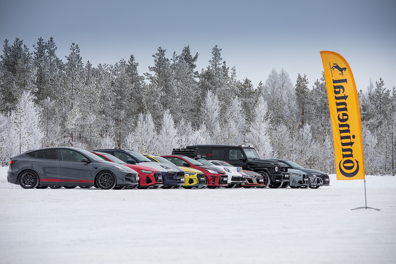 Cars taking part on the Winter HP event