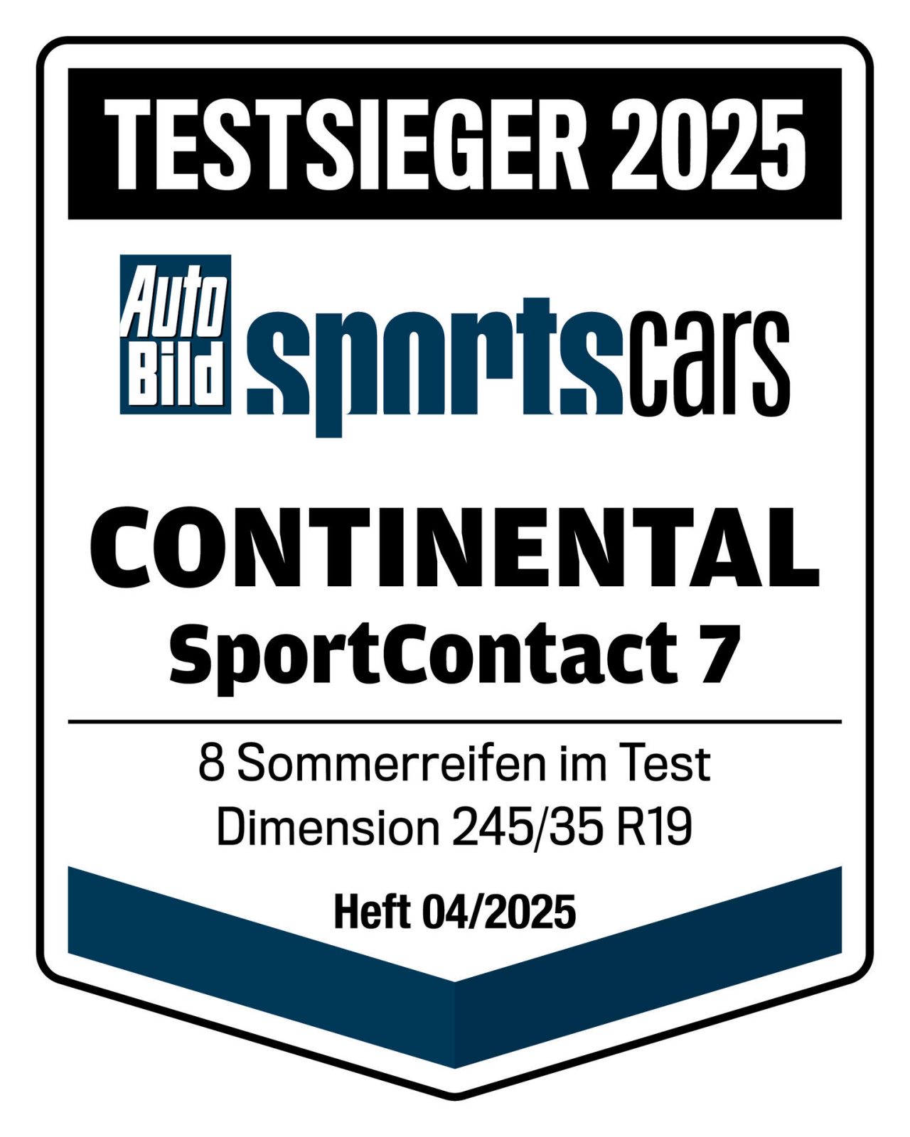 Auto Bild sportscars Testsiegel