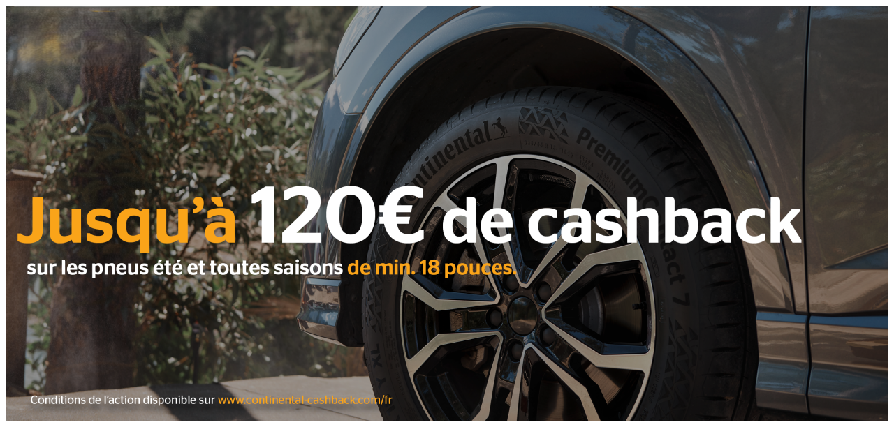 Continental cashback été