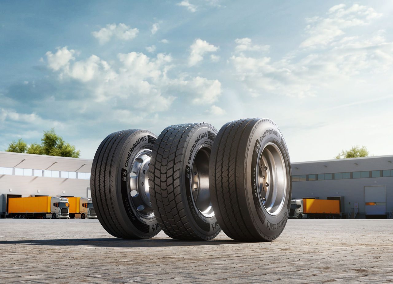 Conti Hybrid HT 5: Trailer tires for regional freight transport.