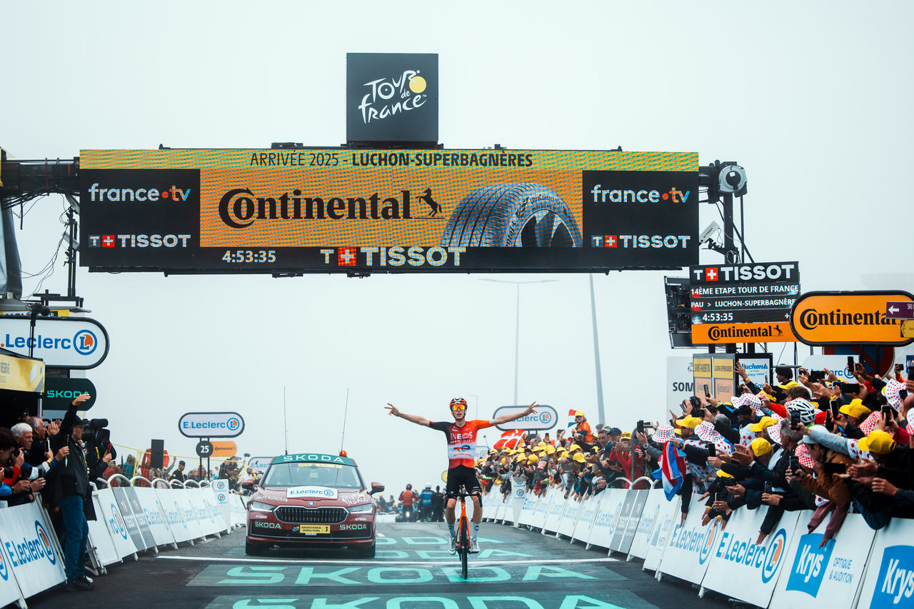 Ziellinie bei der Tour de France